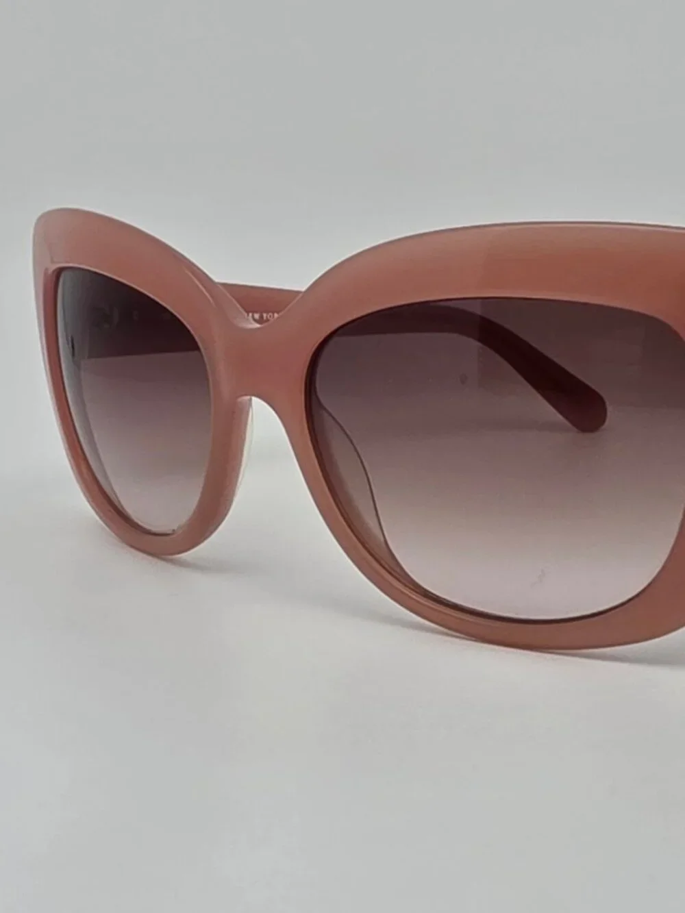 Kate Spade New York Ursula Rose Jade Frame Brown Gradient Cat Eye Sunglasses